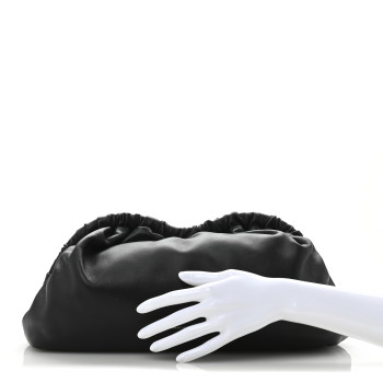 MANSUR GAVRIEL Lambskin Cloud Clutch Black Flamma