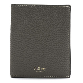 MULBERRY Classic Grain Tri-fold Wallet Grey