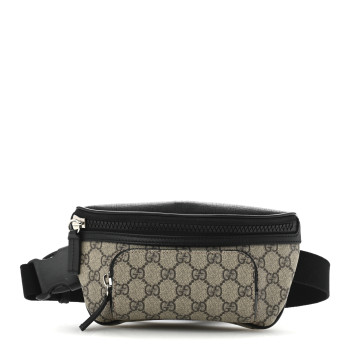 GUCCI GG Supreme Monogram Belt Bag Black
