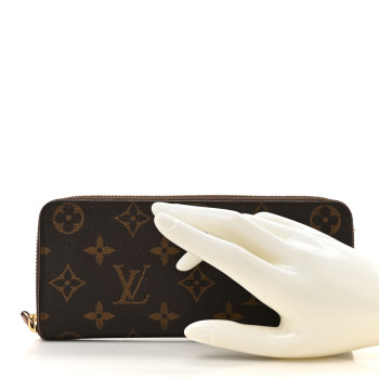 LOUIS VUITTON Monogram Clemence Wallet Rose Ballerine