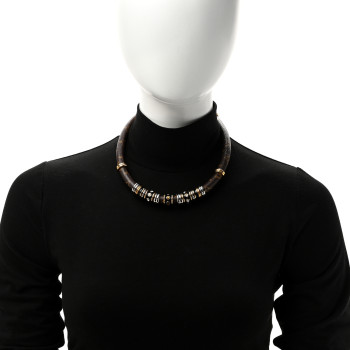 LOUIS VUITTON Monogram Collier Wild Strass Necklace
