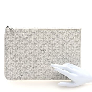 GOYARD Goyardine Senat Pochette MM White
