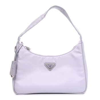PRADA Tessuto Nylon Mini Re-Edition 2000 Bag Glicine