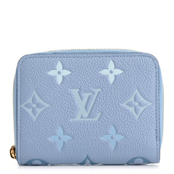 LOUIS VUITTON Empreinte Monogram Giant By The Pool Zippy Coin Purse Summer Blue