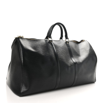 LOUIS VUITTON Epi Keepall 55 Black