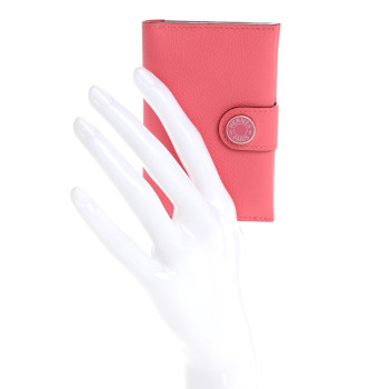 HERMES Evercolor RMS Card Holder Rose Azalee