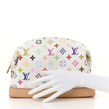LOUIS VUITTON LV x TM Monogram Multicolor Cosmetic Pouch GM White