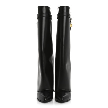 GIVENCHY Calfskin Shark Lock Pant Boots 39 Black