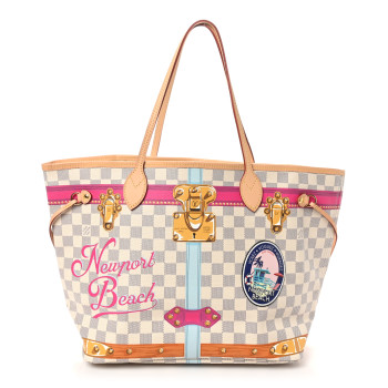 LOUIS VUITTON Damier Azur Summer Trunks Newport Beach Neo Neverfull MM