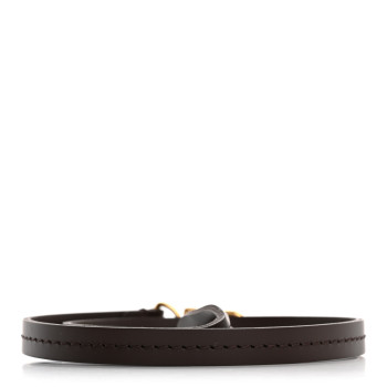 LOUIS VUITTON Calfskin Pochette Accessories Strap Brown