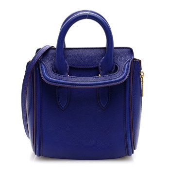 ALEXANDER MCQUEEN Grain Calfskin Mini Heroine Purple
