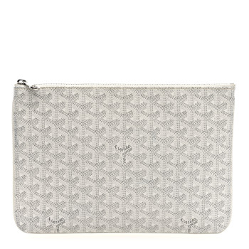 GOYARD Goyardine Senat Pochette MM White