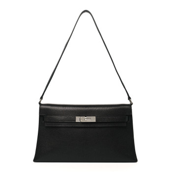HERMES Chevre Chamkila Kelly Elan Black