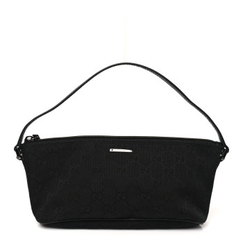 GUCCI Monogram Boat Pochette Black