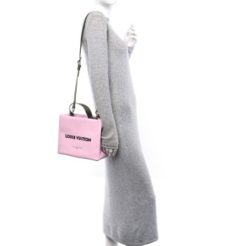 LOUIS VUITTON Cowhide Mini Shopper Tote Pink