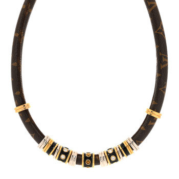 LOUIS VUITTON Monogram Collier Wild Strass Necklace