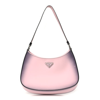 PRADA Spazzolato Cleo Shoulder Bag Gradient Alabastro