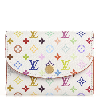 LOUIS VUITTON LV X TM Monogram Multicolor Rosalie Coin Purse White Kawaii Pink