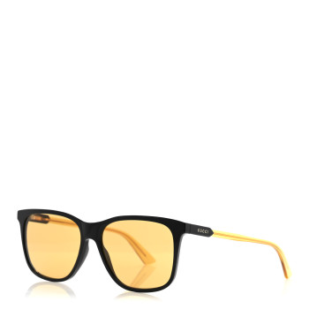 GUCCI Acetate Frame Sunglasses GG0495SA Yellow Black
