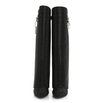 GIVENCHY Crystal Shark Lock Pant Boots 38.5 Black