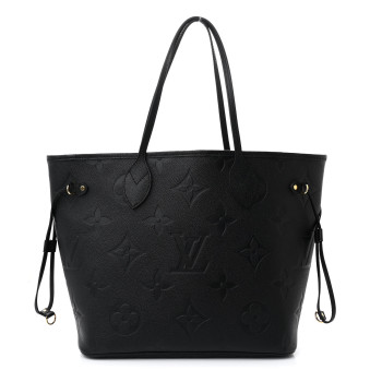 LOUIS VUITTON Empreinte Monogram Giant Neverfull MM Black