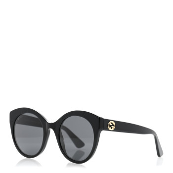 GUCCI Round GG Sunglasses GG0028S Black