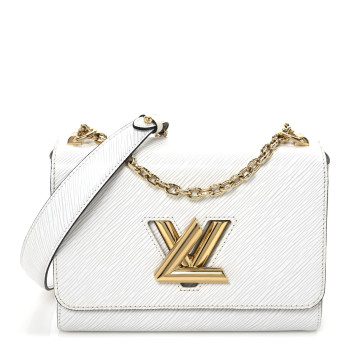 LOUIS VUITTON Epi Twist Shoulder Bag MM White