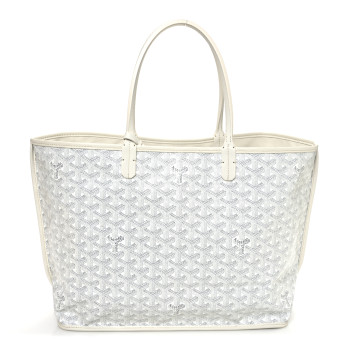 GOYARD Goyardine Reversible Anjou PM White