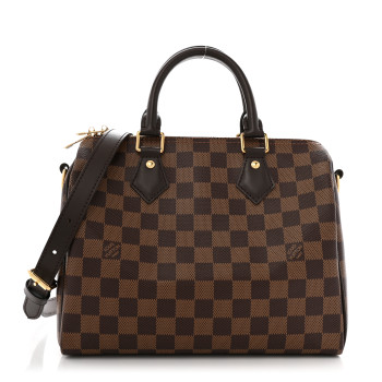 LOUIS VUITTON Damier Ebene Speedy Bandouliere 25