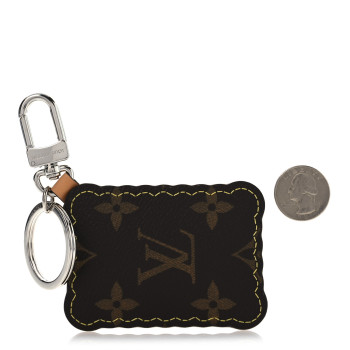 LOUIS VUITTON Monogram Biscuit Key Holder Bag Charm