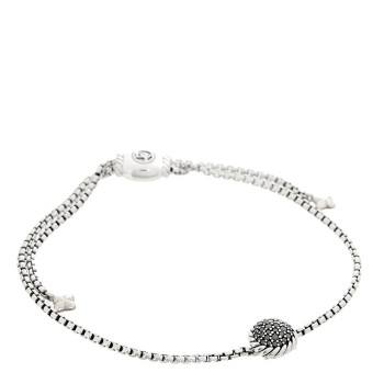 DAVID YURMAN Sterling Silver Black Diamond 9mm Chatelaine Petite Pave Bracelet
