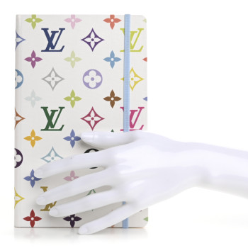 LOUIS VUITTON LV x TM Monogram Multicolor Jane Notebook MM White