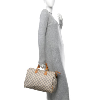 LOUIS VUITTON Damier Azur Speedy 35