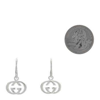 GUCCI Sterling Silver Britt Drop Earrings