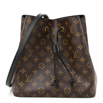 LOUIS VUITTON Monogram Neonoe MM Black
