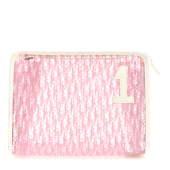 CHRISTIAN DIOR PVC Monogram Girly Cosmetic Case Pink