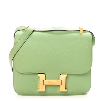 HERMES Epsom Constance 24 Vert Criquet
