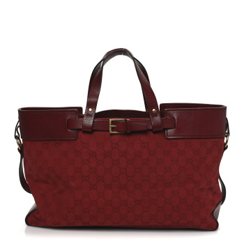 GUCCI Monogram Large Tote Red