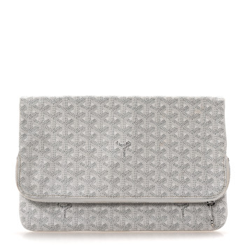 GOYARD Goyardine Sainte Marie Soft Clutch White