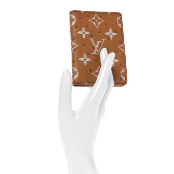 LOUIS VUITTON Ostrich Monogram Pocket Organizer NM