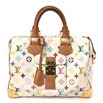 LOUIS VUITTON Monogram Multicolor Speedy 30 White