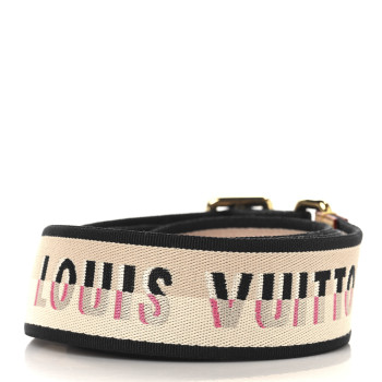 LOUIS VUITTON Jacquard Speedy Bandouliere 20 Shoulder Strap Black