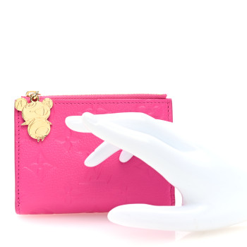 LOUIS VUITTON X TM Empreinte Monogram Lisa Wallet Kawaii Pink