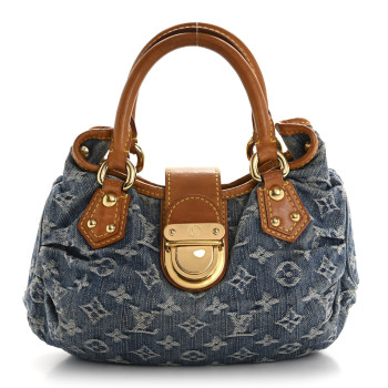 LOUIS VUITTON Monogram Denim Pleaty Blue