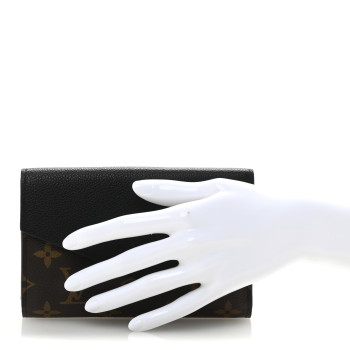 LOUIS VUITTON Monogram Pallas Compact Wallet Black