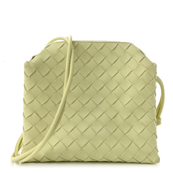 BOTTEGA VENETA Nappa Intrecciato Small Loop Camera Bag Lemon Washed