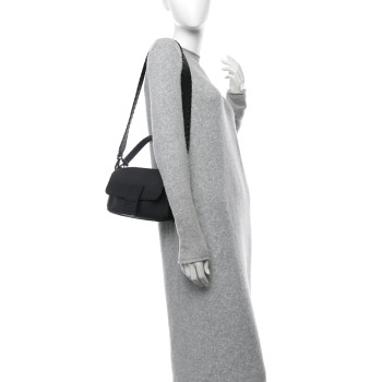 FENDI Cuoio Romano Selleria Baguette Black Black