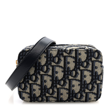 CHRISTIAN DIOR Oblique Belt Pouch Blue
