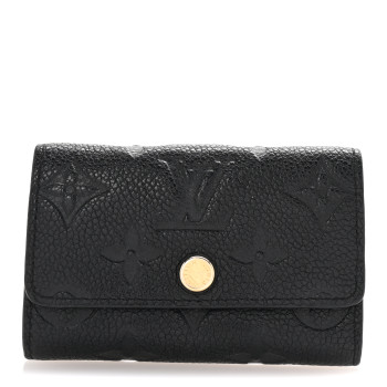 LOUIS VUITTON Empreinte Multicles 6 Key Holder Black