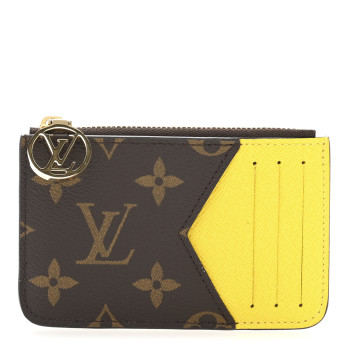 LOUIS VUITTON Monogram Zipped Romy Card Holder Yellow